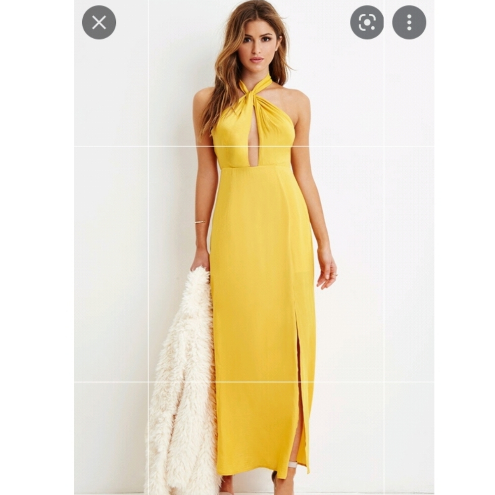 Halter maxi dress